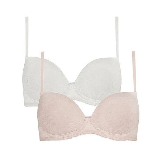 Royce Missy 2-Pack White Bras in size 32AA - Busted Bra Shop