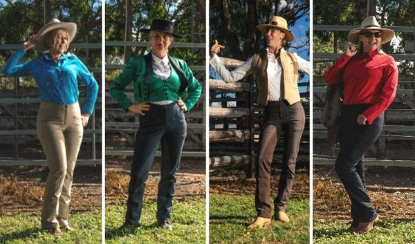 4 Proud Women Wearing Equitation Riding Pants
