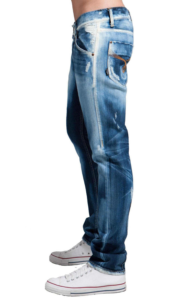 Men's Bleached Skinny Jeans - (Slim skinny Fit) – 020608tearsofbleu