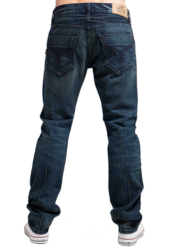 Men's Straight Jean's, Miles - Blue Atom – 020608tearsofbleu