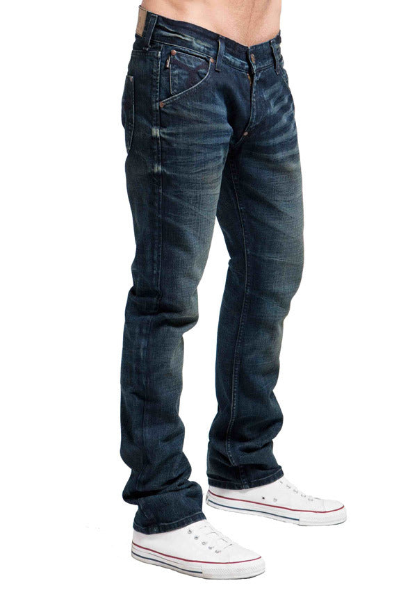 Men's Straight Jean's, Miles - Blue Atom – 020608tearsofbleu