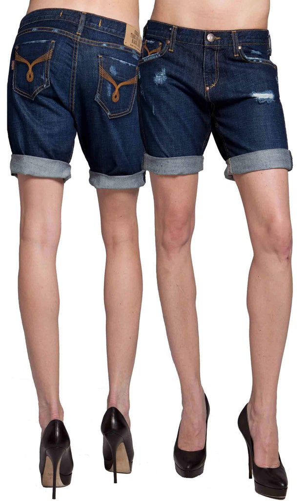 women's boyfriend jean shorts