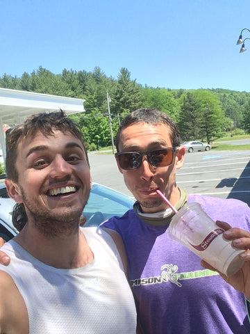 Me and Kempson getting obligatory milkshakes after the Great Range
