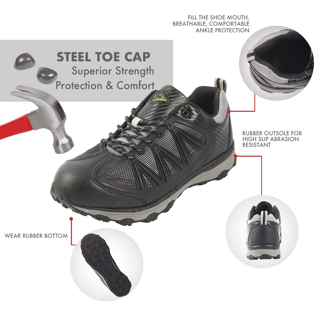 composite toe gym shoes