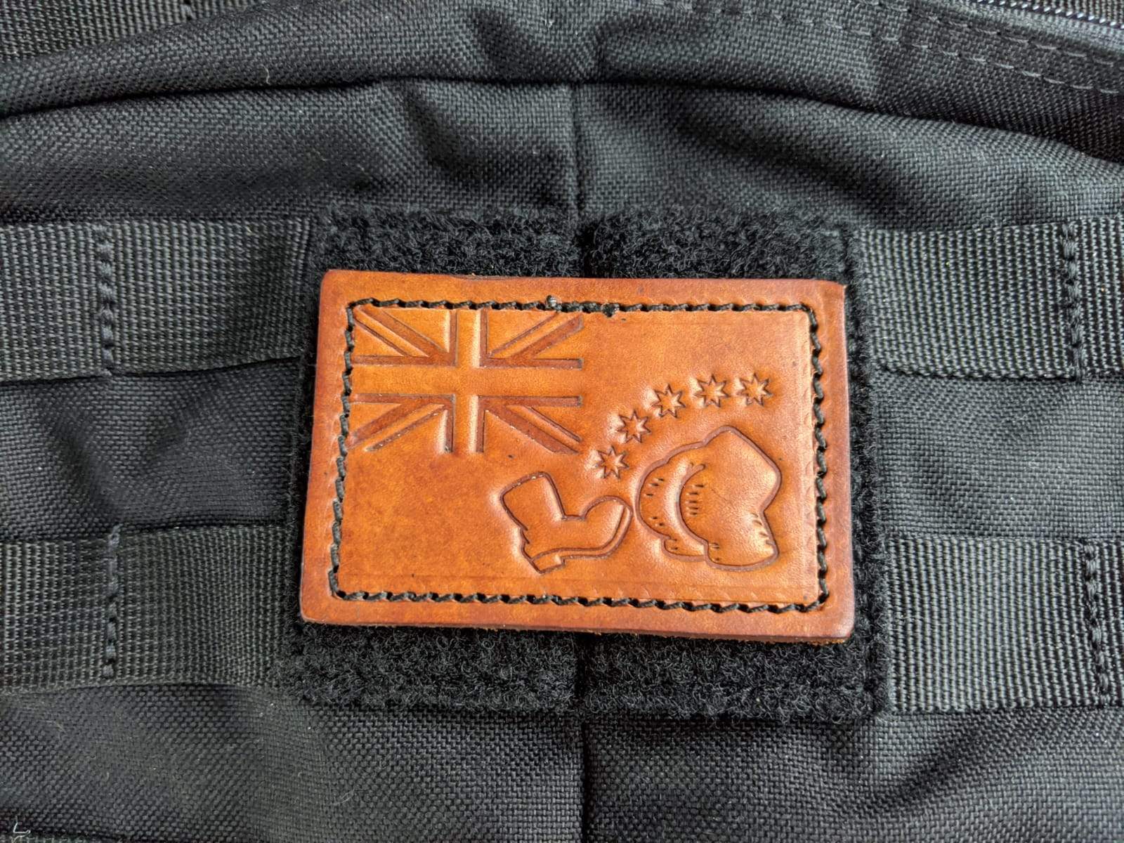 RMK Bart VS Australia Leather patch, RMK Leather Works Australia