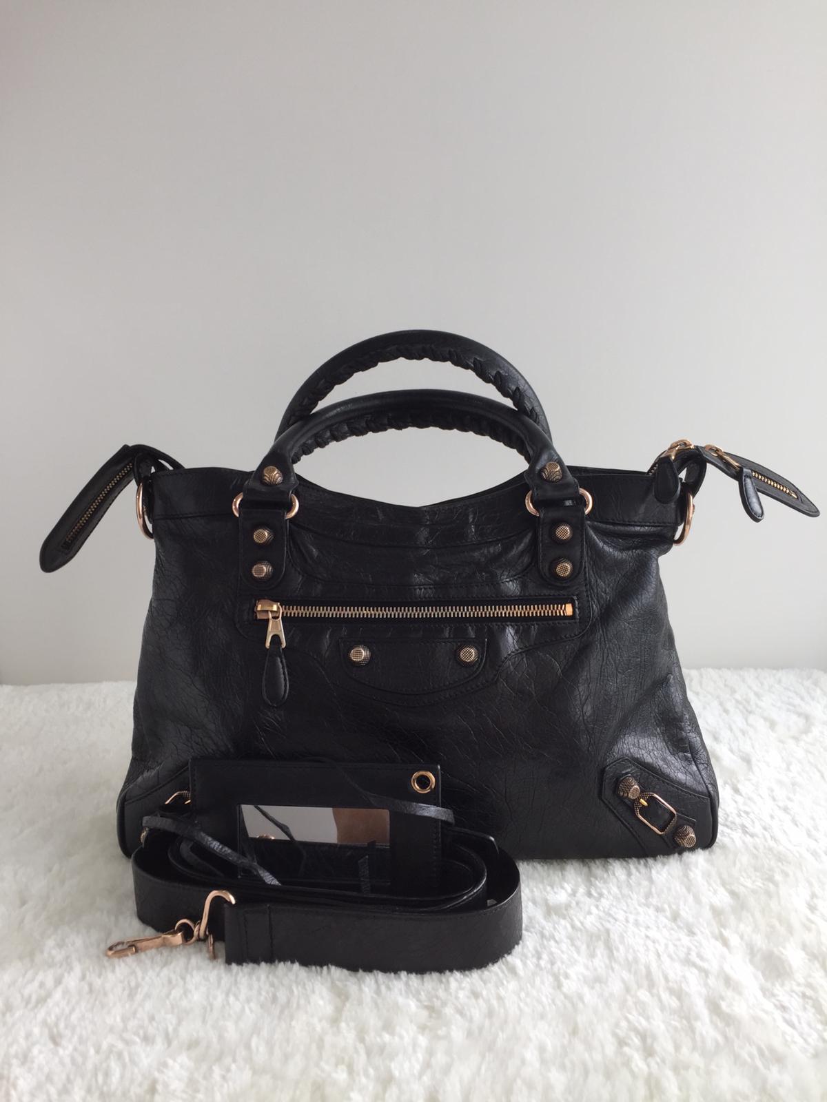 balenciaga town black