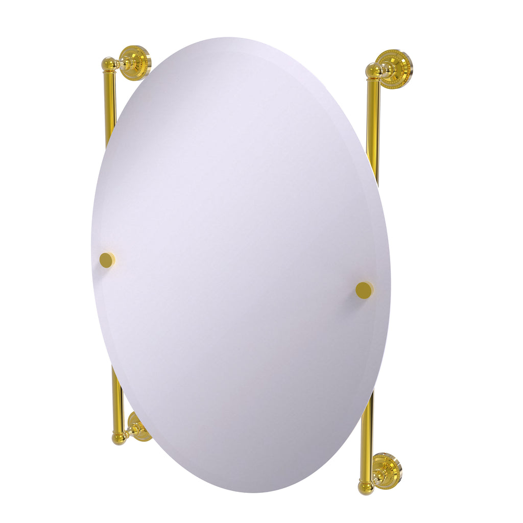 Allied Brass Dottingham Collection Oval Frameless Rail Mounted Mirror –  Bathroom Marketplace