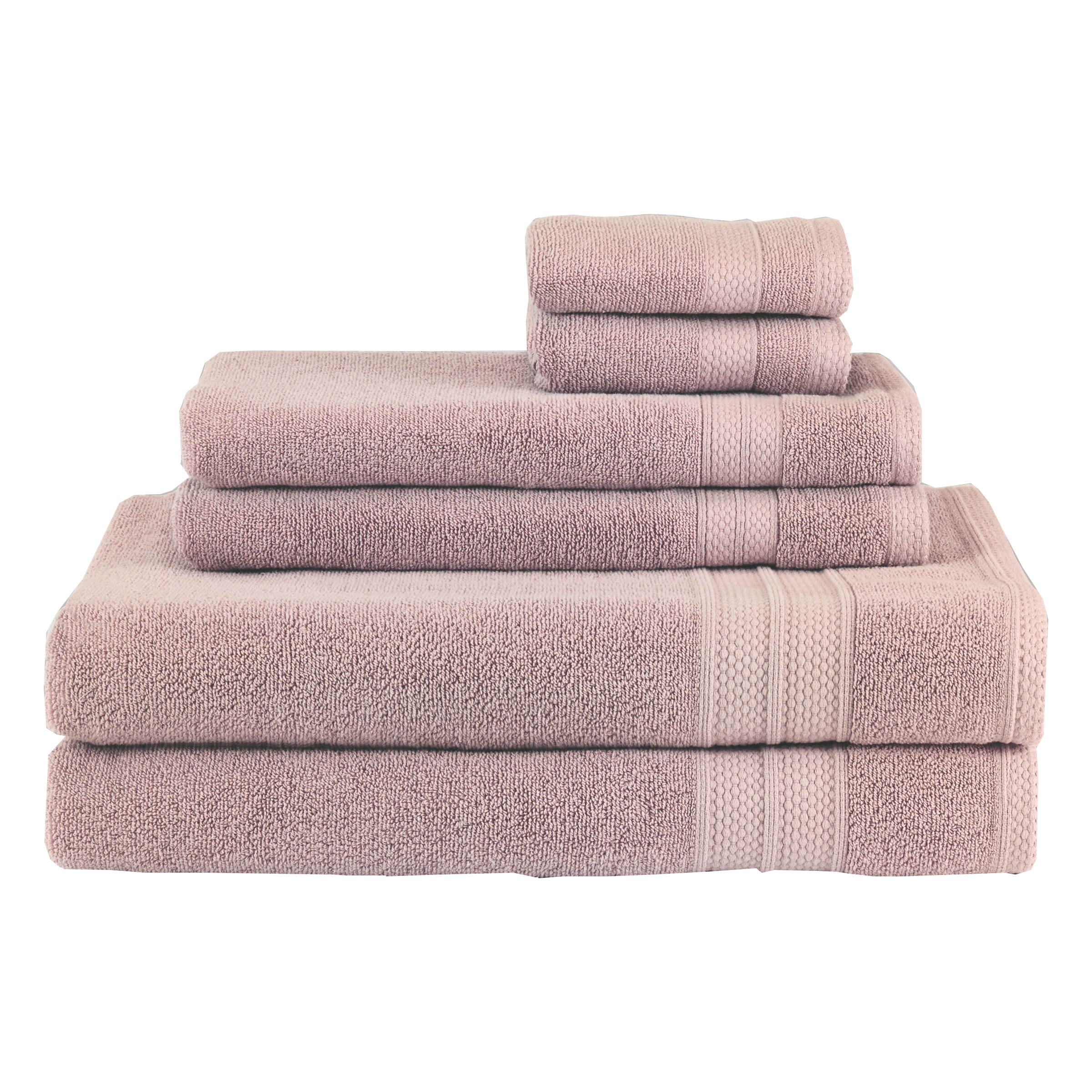 Avanti Towels 6 Piece Mauve Solid Towel Set Avanti Turkish Spa 6 Piece Towel Set 060856 MAU