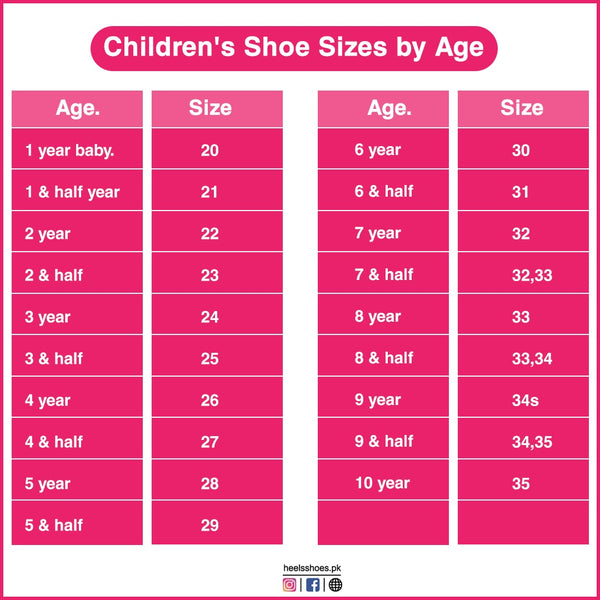 Size Chart – Heels Shoes
