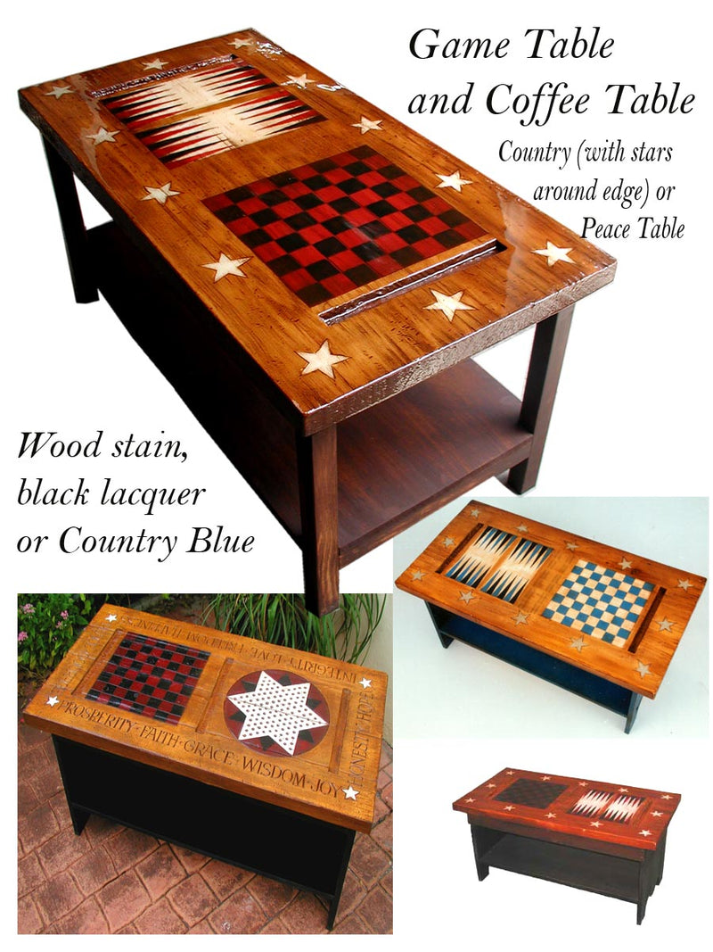 Americana Game Table Coffee Table Piazza Pisano