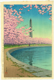 Hasui: The Washington Monument on the Potomac River