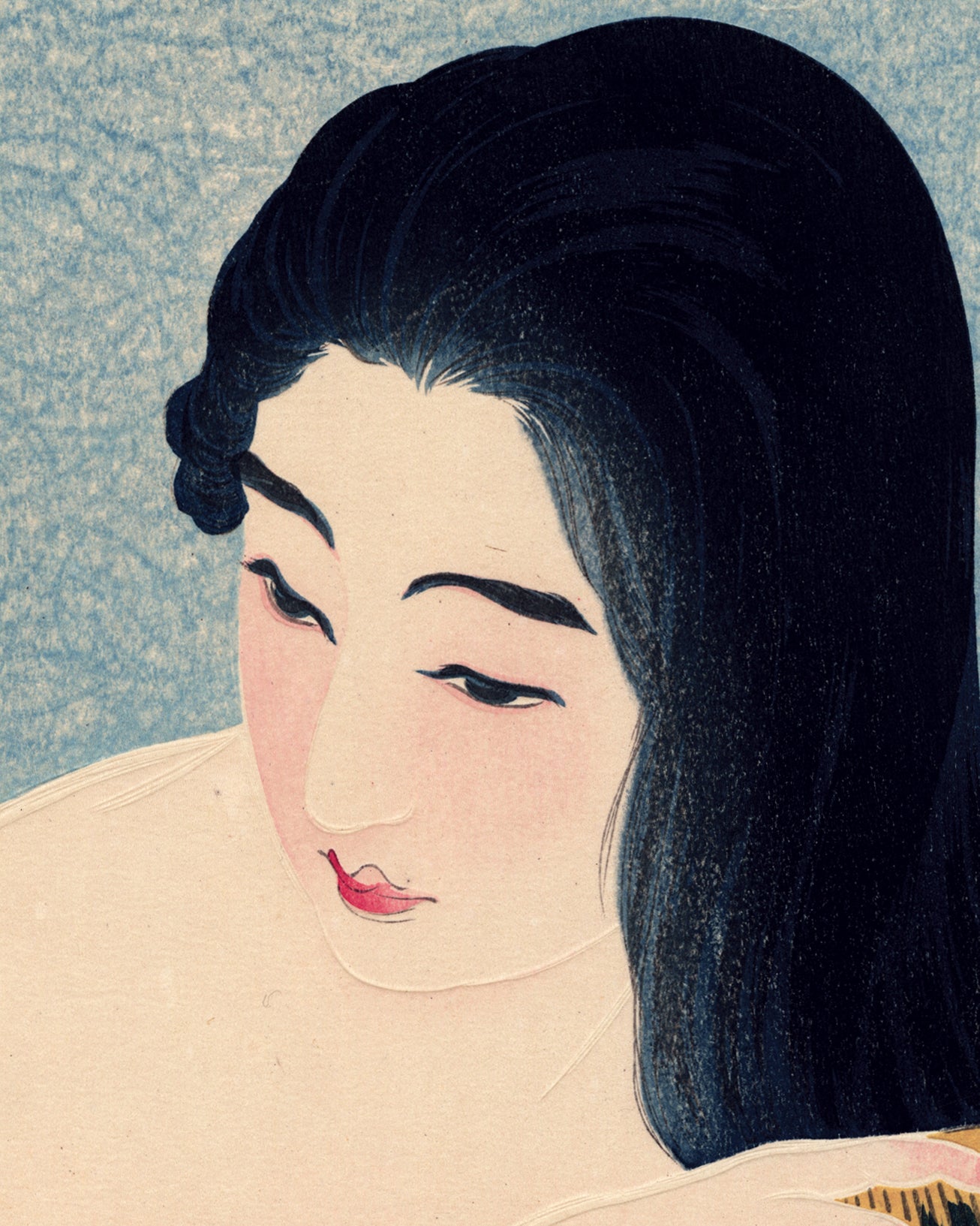 鳥居清忠 髪をとかす髪梳き 売り切れ Egenolf Gallery Japanese Prints