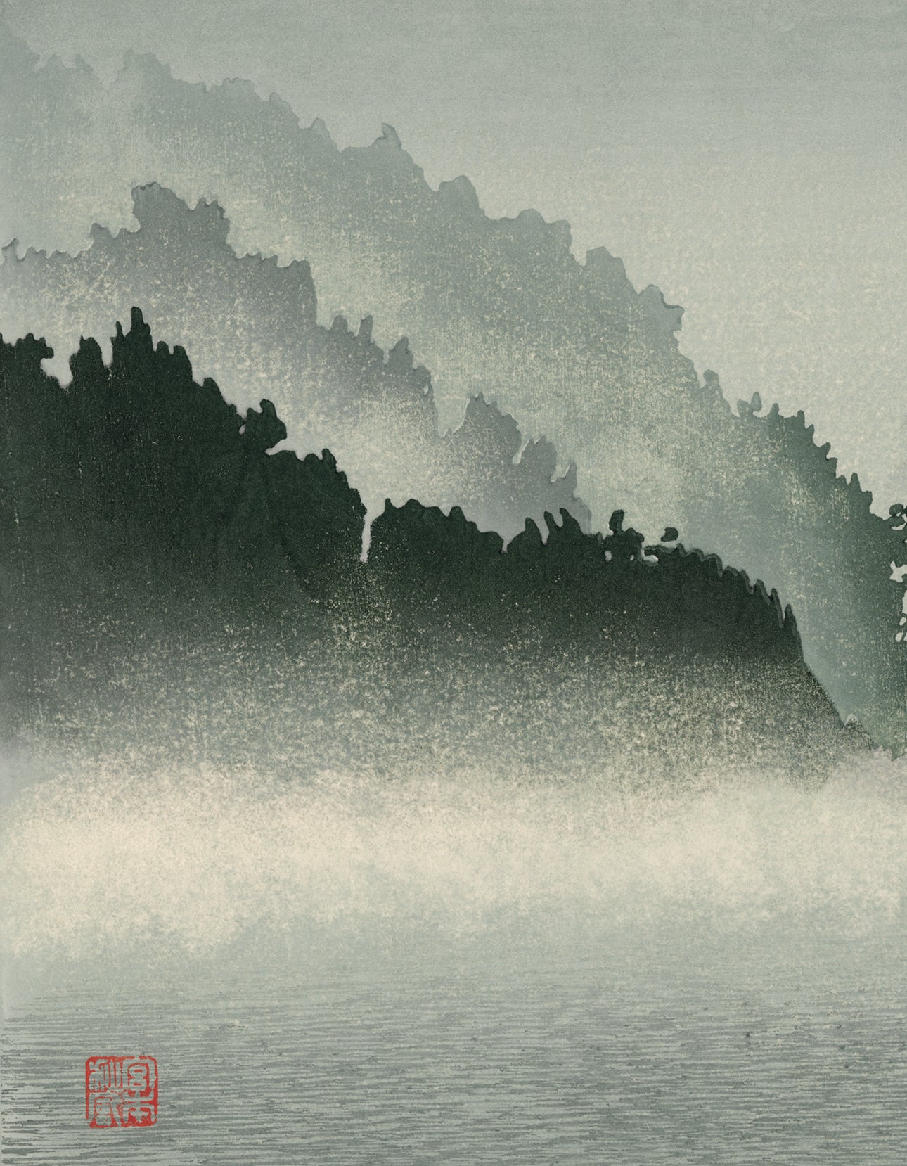 Miyamoto Shufu: River Mist – Egenolf Gallery Japanese Prints
