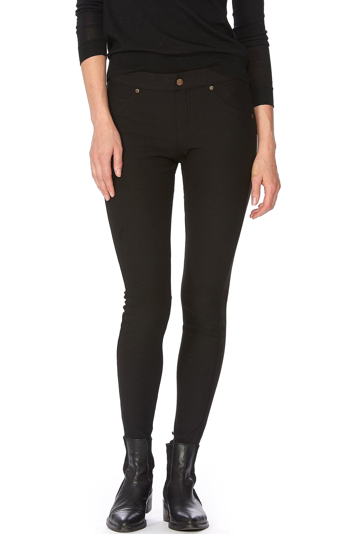 HUE Women's Legging, Black, Small