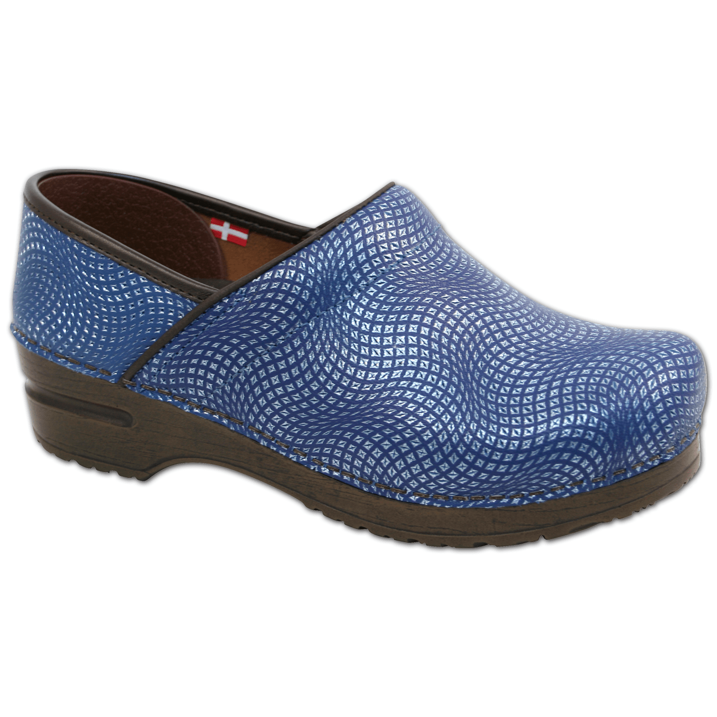 sanita blue clogs