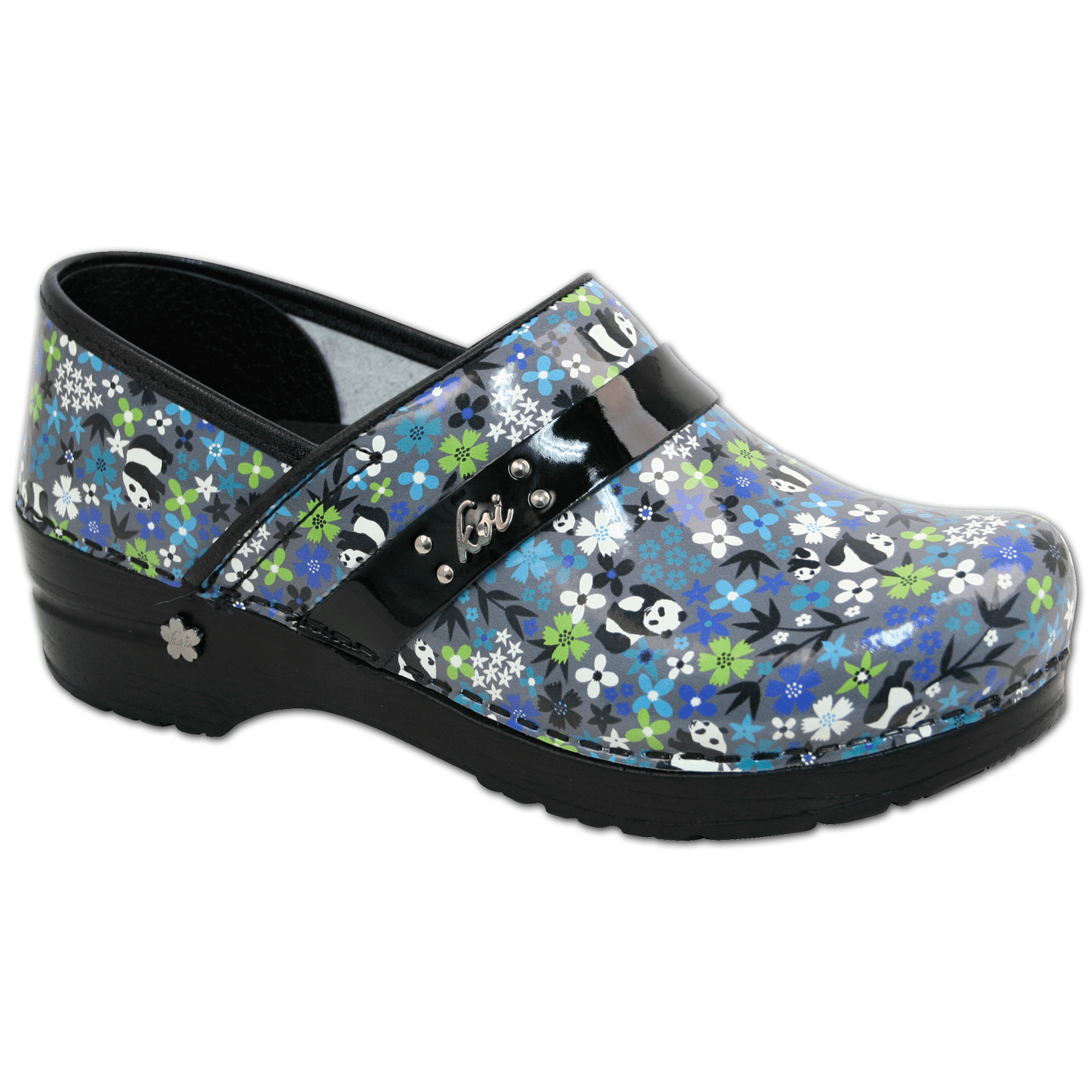 sanita blue clogs