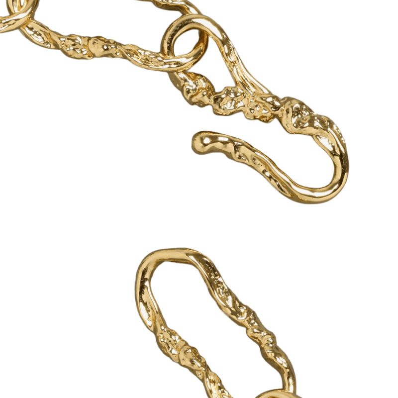 Shop Alexis Bittar Brut Link Chain Necklace | Extra Close Up Product Image 