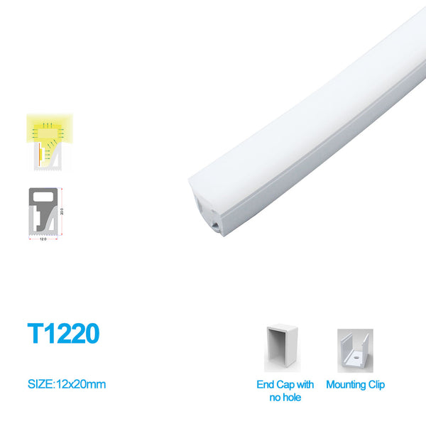1M/5M/10M/20M Pack of T1616 Edge Lighting LED Neon Light Housing Kit w –  LEDLightsWorld