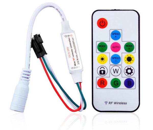 Controlador Smart SPI RGBW LED Multipixel WiFi RF