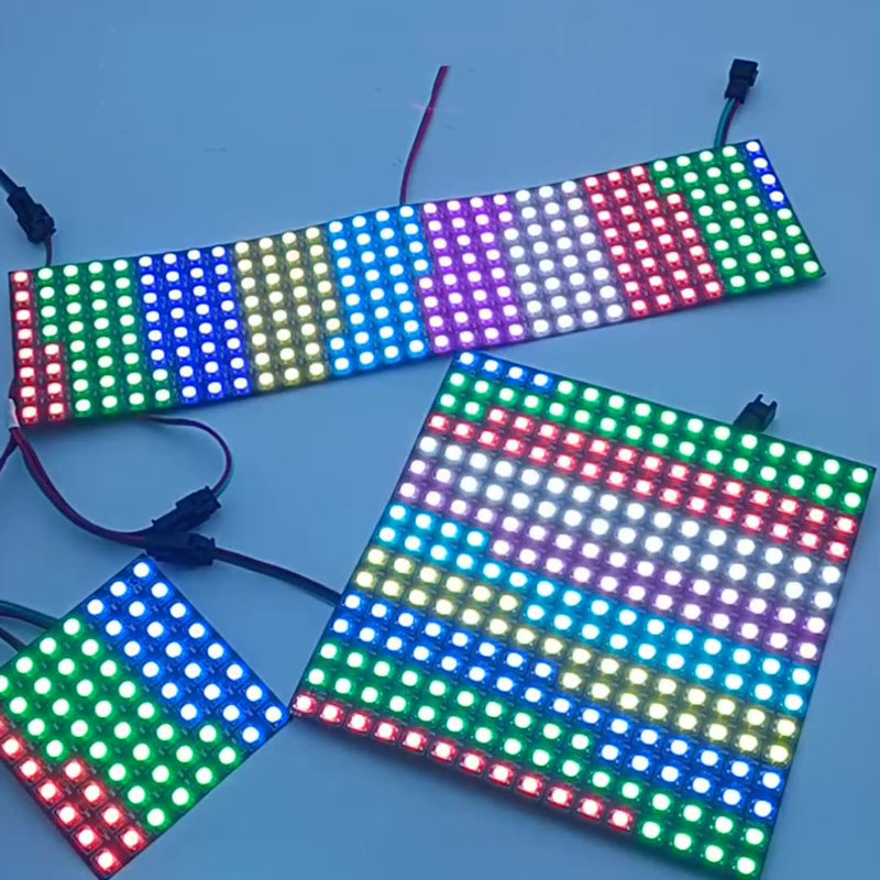 Led Matrix Screen Ws2812b Digital Flexible Led Panel Smd5050 Rgb Indiv Ledlightsworld 