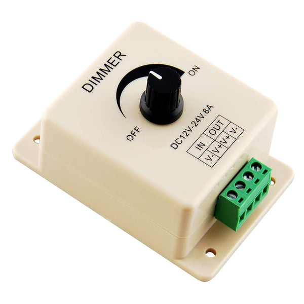 Kansen vervolging aanpassen Manual Rotation LED Dimmer 12V-24V DC Switch Wall Mounting – LEDLightsWorld