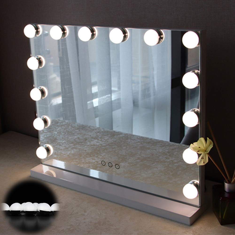 Hollywood Style Vanity Mirror Lights 10 Vanity Makeup Led Light Bulbs Ledlightsworld 7617