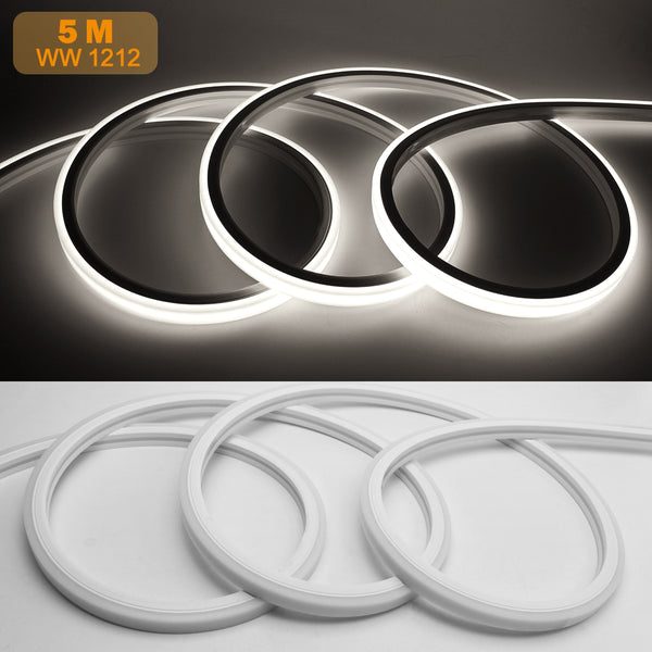 16.4FT DC12V T1616 Silicone LED Neon Flexible IP67Waterproof Strip