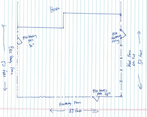 Example Layout Sketch for Purrfect Fence