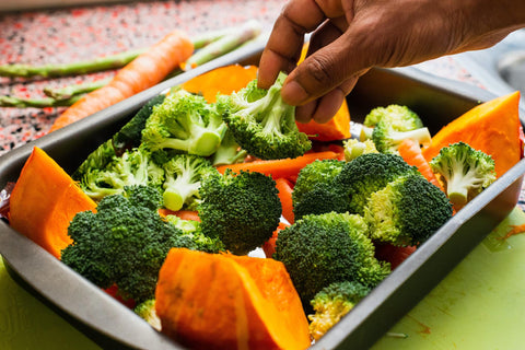 broccoli and pumpkin