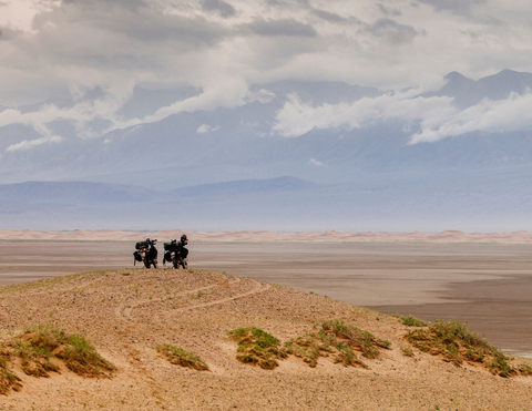 ADV motorcycles in the desert