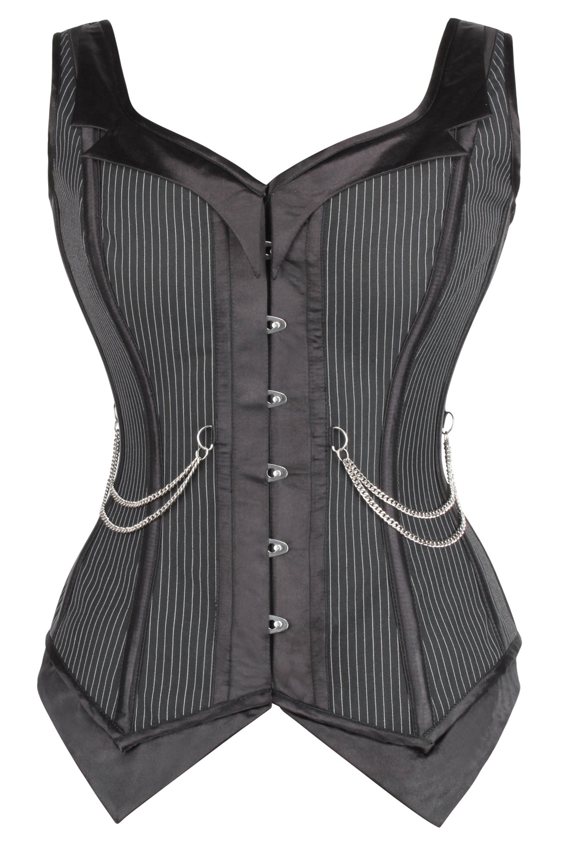 ladies pinstripe waistcoat