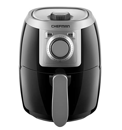 Photo 1 of Chefman TurboFry 2 Liter Air Personal Compact Healthy Fryer w/Adjustable Temperature Control, 30 Minute Timer and Dishwasher Safe Basket Black