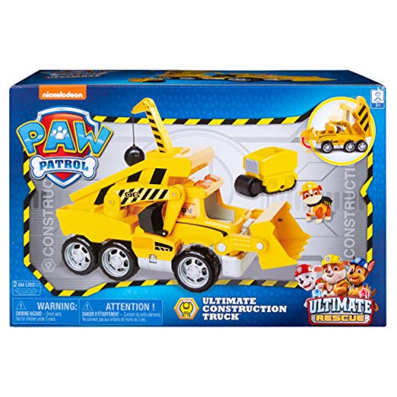paw patrol ultimate construction rescue truck