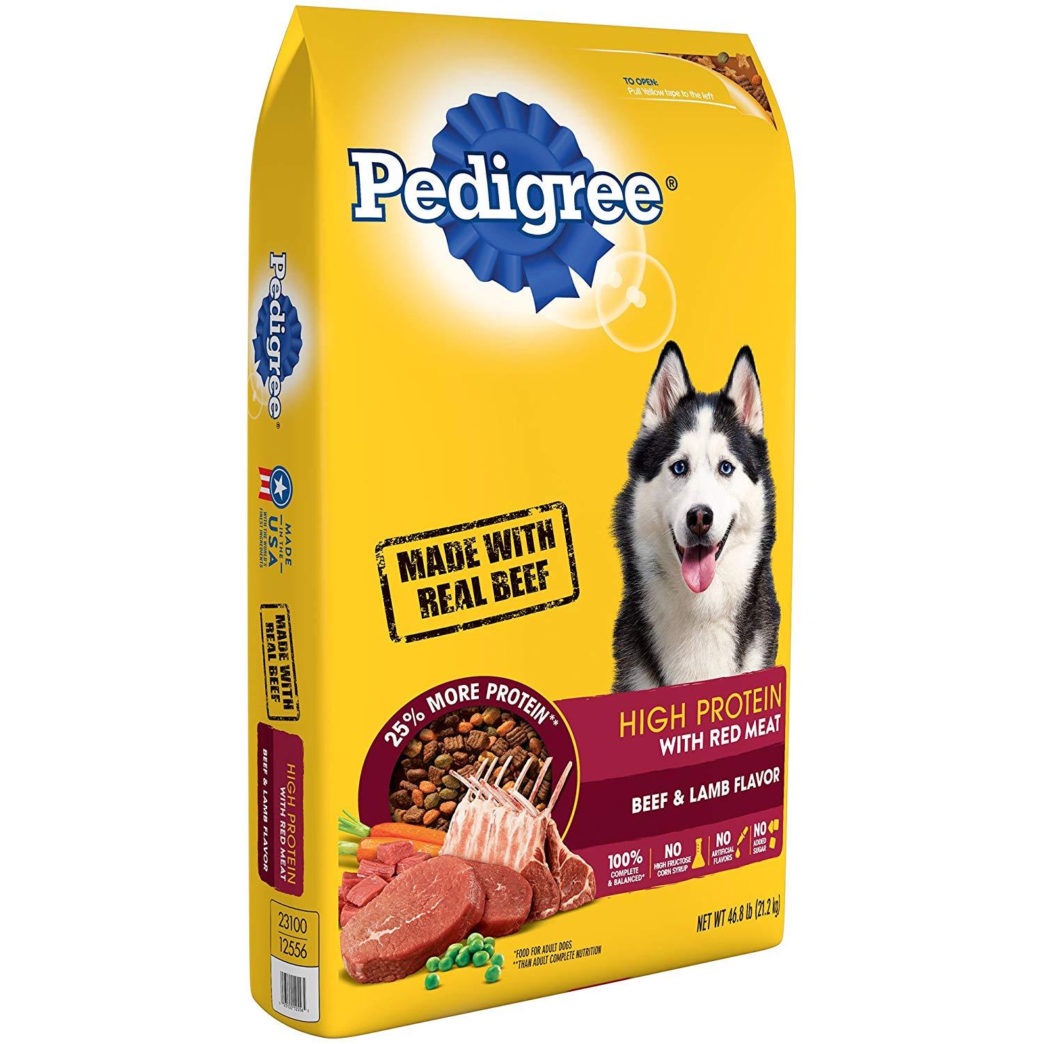 pedigree high protein dog food ingredients