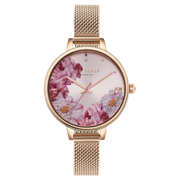 ted baker rose gold bow watch