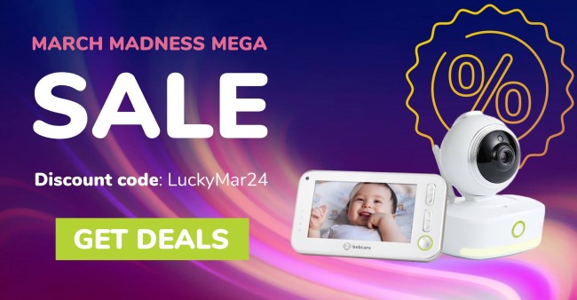 Bebcare March Madness 2024 Mega Sale and Deals on Baby Monitors and Air Purifiers. Best price guaranteed on baby monitors