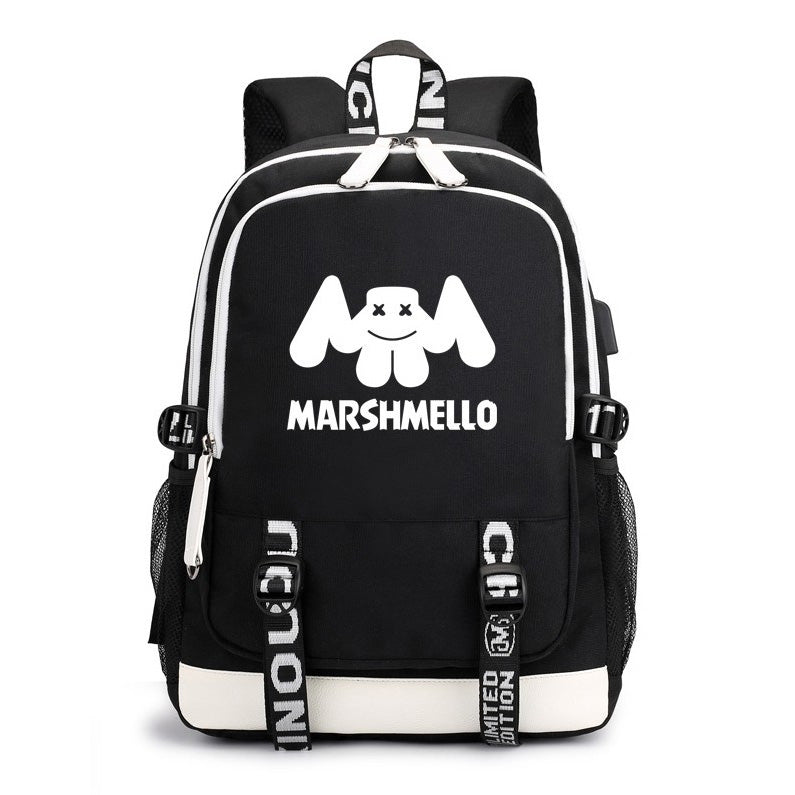 marshmello face backpack