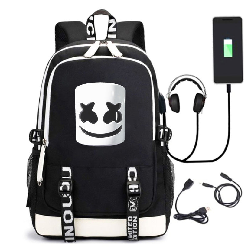 marshmello face backpack