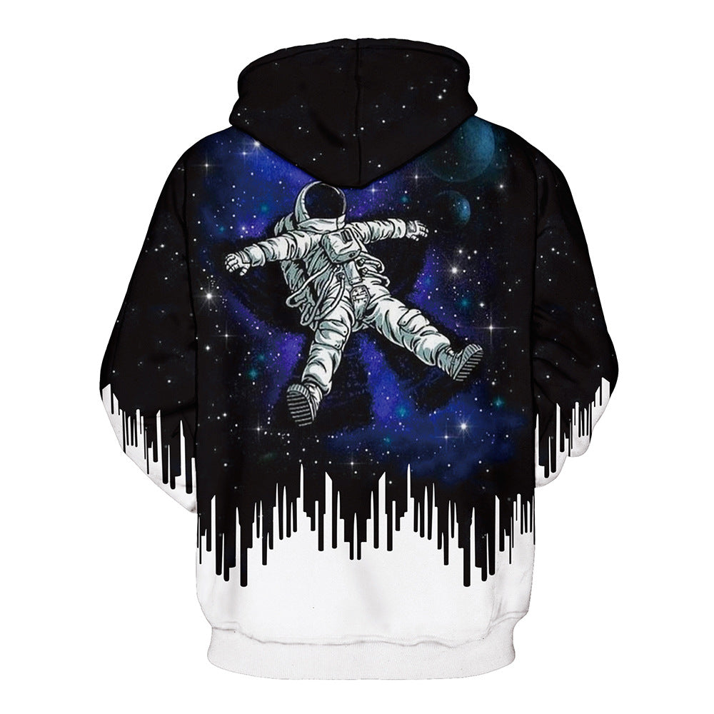 Sale Unisex Astronaut Hoodies 3D Digital Printed Pullover Sweatshirt ...