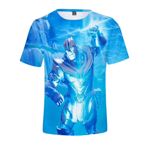 Avengers Thanos 3D Print T-shirt Short Sleeve Tees