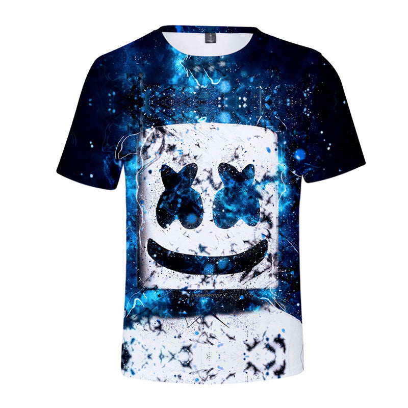 Cheap Cool Marshmello Face T-Shirt Unisex Short Sleeves ... - 800 x 800 jpeg 82kB