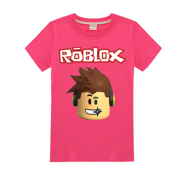 Boy Girl Roblox T Shirts Unisex Summer Short Sleeve Tee 4 14t Uhoodie - boys girls roblox kids cotton t shirt tops short sleeve