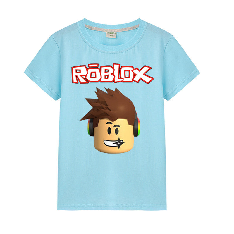 Boy Girl Roblox T Shirts Unisex Summer Short Sleeve Tee 4 14t Uhoodie - roblox billie eilish t shirt black