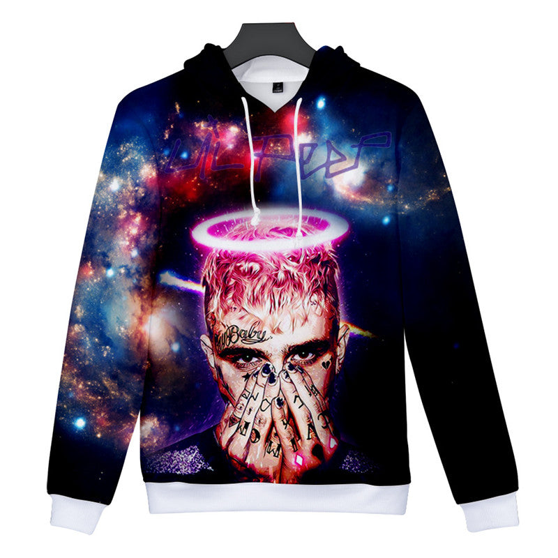 Unisex Lil Peep Hooded Sweatshirt Fashion Print Hip Hop