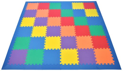 Wonder Mats 6 Assorted Colors Floor Foam Mats W Edges Ronjuneshop