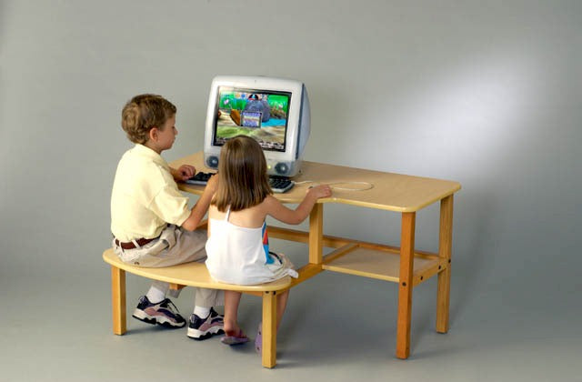 Kids Computer Furniture Buddy Wooden Computer Desk Ronjuneshop