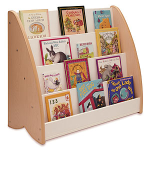 Newwave Four Shelf Kids Book Display Melamine Finish Made In Usa
