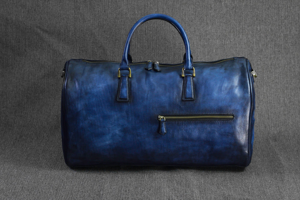Download Bosphorus Leather Duffle Bag - Patina Blue