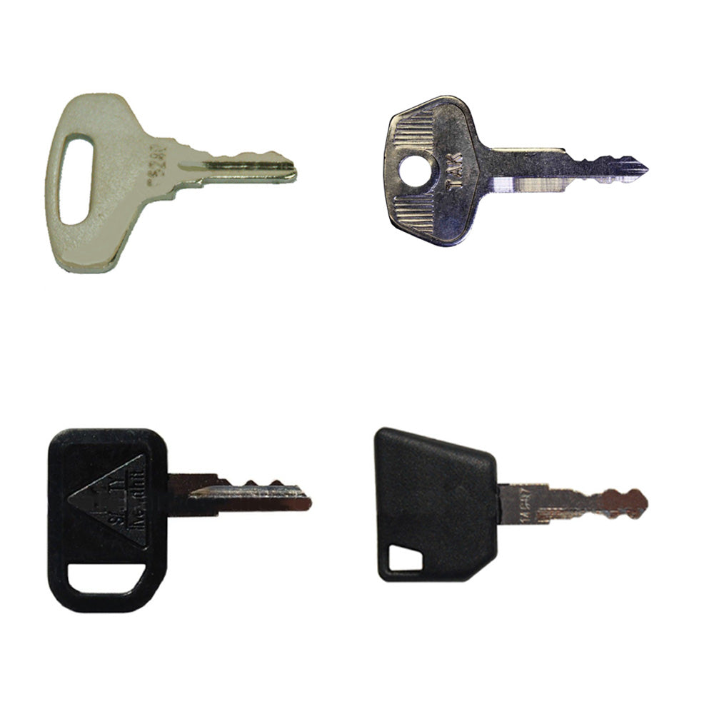 RELIABLE AFTERMARKET PARTS, INC®  OD 14607 4 pc Heavy Equip / Construction Ignition Key Set Fits GEHL