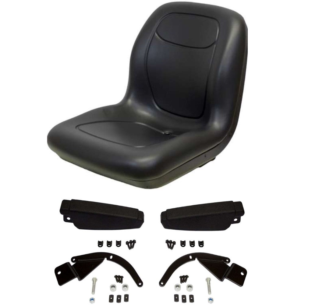 RELIABLE AFTERMARKET PARTS, INC® 01004834 Black High Back Seat Flip Up Arm Rests Fits Cub Cadet